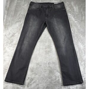 Buffalo David Bitton Driven-X Basic Jeans Mens 36x32 Black Straight Stretch